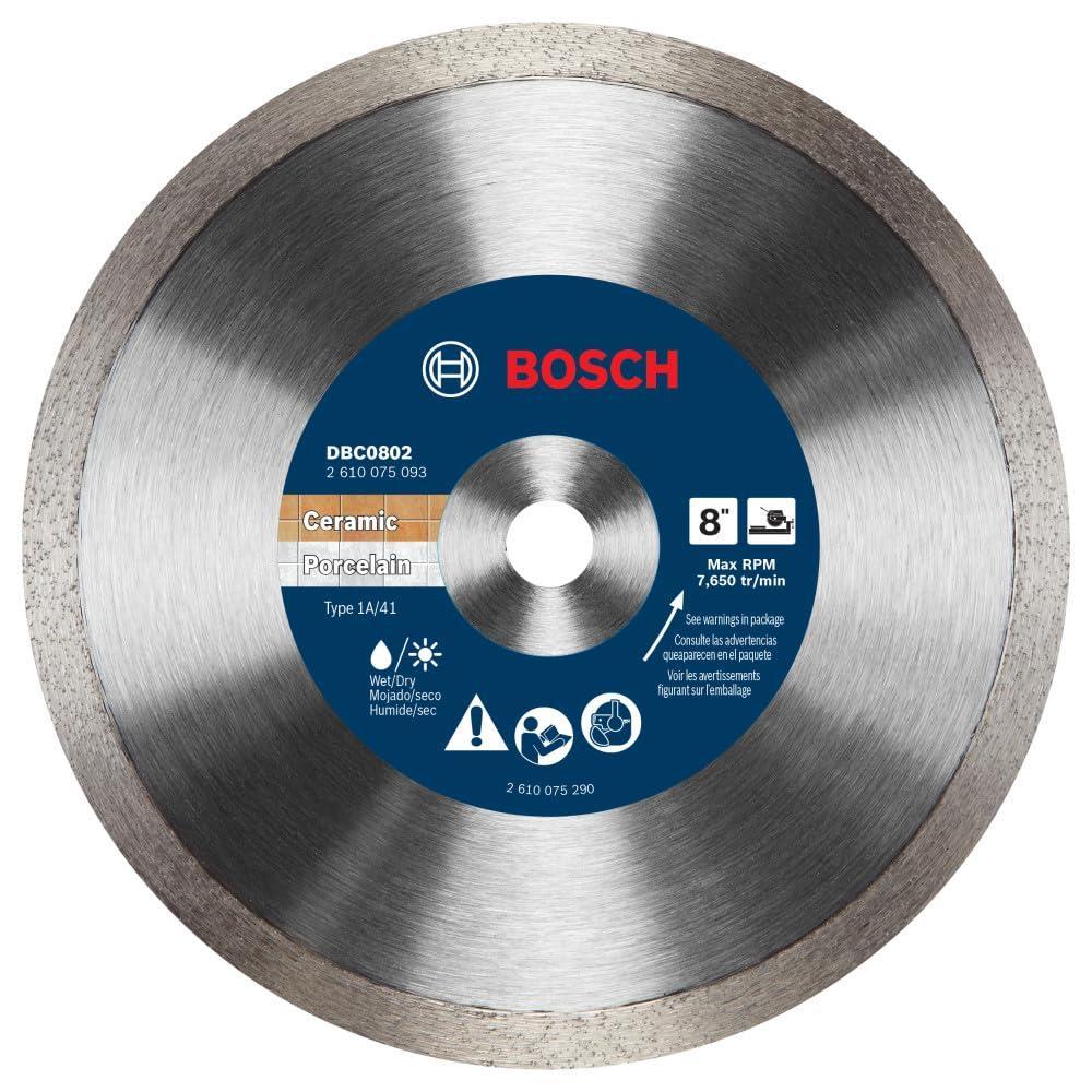 imageBosch DBC0502 5 in Premium Continuous Rim Diamond Wheel for Precise Cuts8 DIAMETER