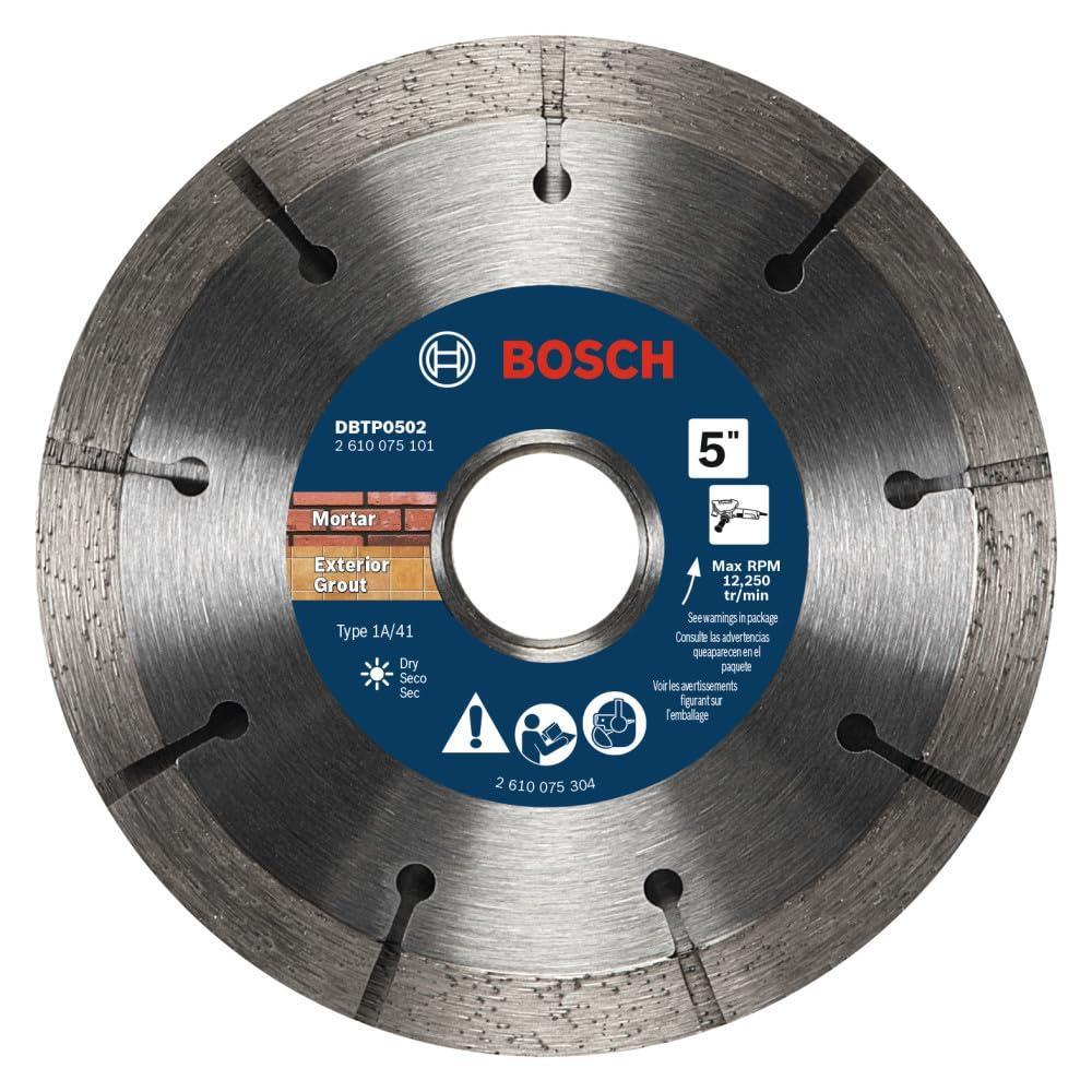imageBosch DBTP0501 5 in Premium Segmented Tuckpointing Blade5 DIAMETER