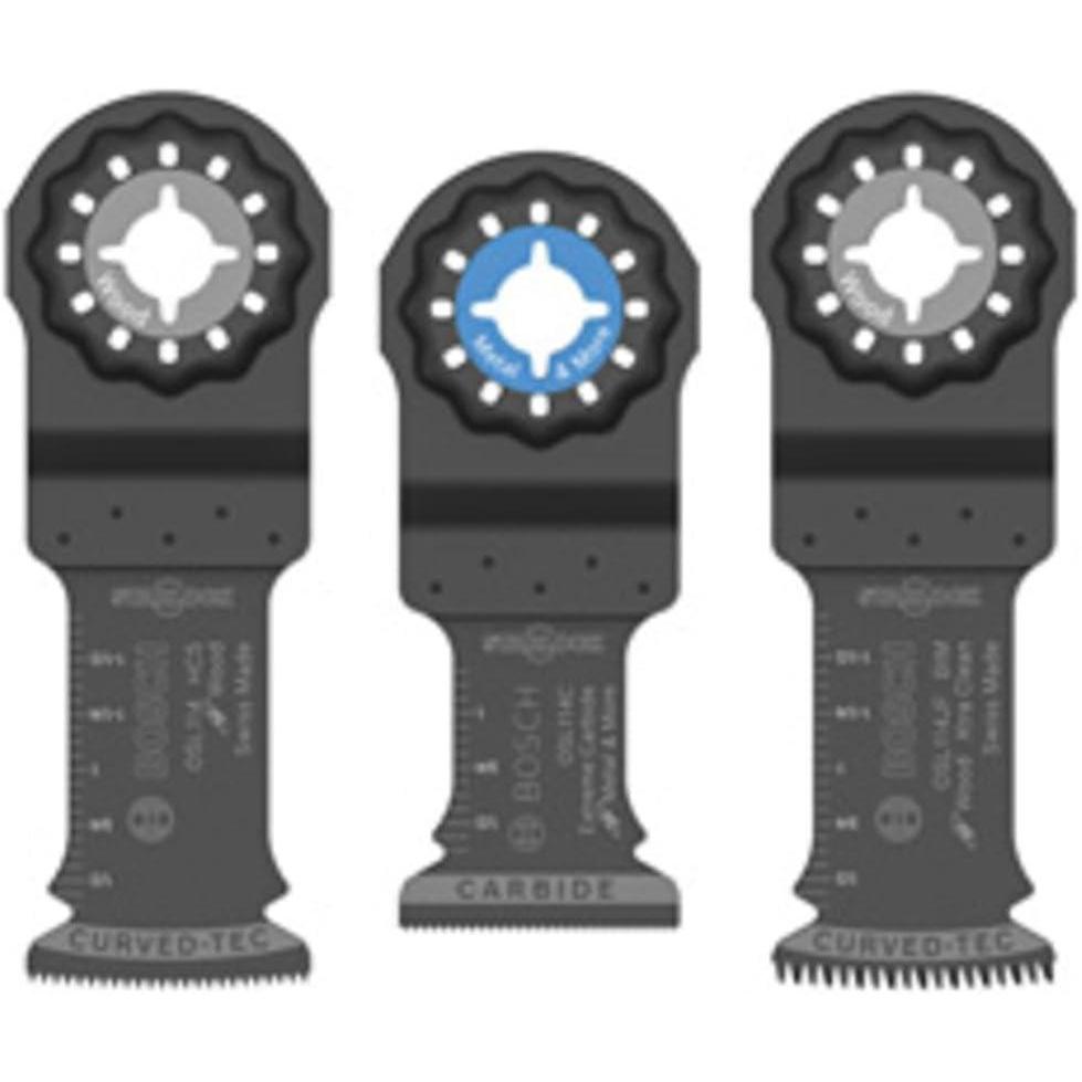 imageBosch OSL003VP 3 pc Starlock Oscillating MultiTool Accessory Blade Set