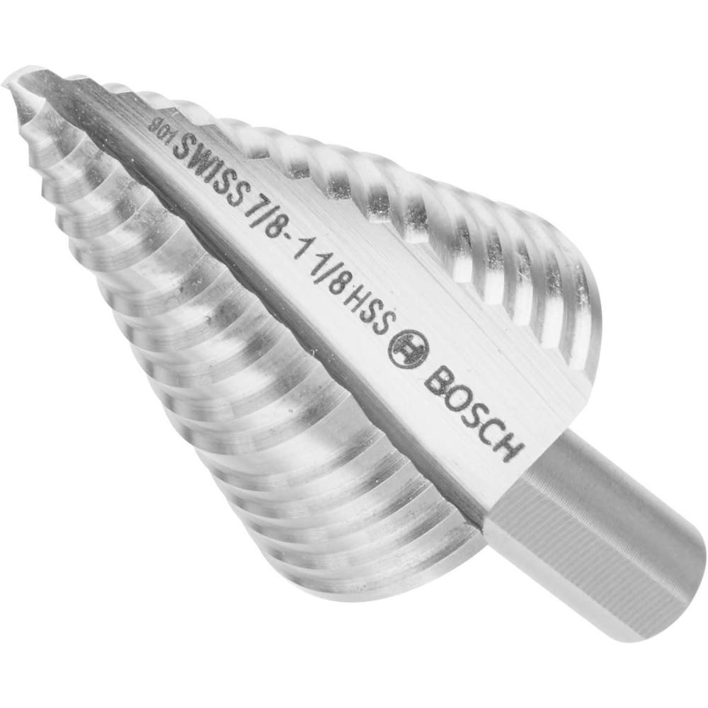 imageBosch SDC6 316 in to 12 in HighSpeed Steel Turbo Step Drill Bit14  78  118