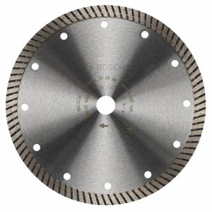 BOSCH DB442C 4 in. Premium Turbo Rim Diamond Blade with 5/8 in., 7/8 in. Arbor for Smooth Cut Wet/Dry Cutting Applications in Concrete, Masonry(7 in)