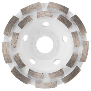BOSCH DCDR04501 4-1/2 in. Double Row Segmented Diamond Cup Wheel | Longer Life, Effective Grinding | Concrete, Mortar | Small Angle Grinders