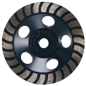 BOSCH DCTH04501 4-1/2 in. Turbo Hubbed Diamond Cup Wheel | Smooth Finish, Longer Life | Concrete, Masonry | Angle Grinders