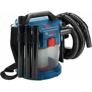 BOSCH GAS18V-3N 18V Cordless Wet Dry Vacuum, 2.6 Gallon Portable Shop Vac & Dust Extractor with HEPA Filter (Bare Tool)