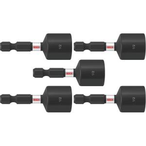 BOSCH ITNSV105 5-Piece 1-7/8 In.Impact Tough Nutsetters Assorted Set(1-7/8 In.)