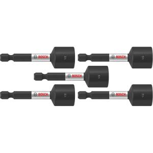 BOSCH ITNSV105 5-Piece 1-7/8 In.Impact Tough Nutsetters Assorted Set(2-9/16 In.)