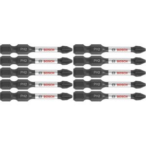 BOSCH ITPH2115 15-Pack 1 In. Phillips #2 Impact Tough Screwdriving Insert Bits(2 In. (Pack of 2))