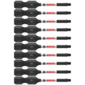 BOSCH ITSQ26B 10-Pack 6 In. Square #2 Impact Tough Screwdriving Power Bits(2 in)