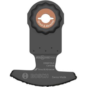 BOSCH OSM212LG 1-Piece 2-1/2 In. x 1/8 In. StarlockMax Oscillating Multi Tool Grout & Abrasive Carbide Grit Segmented Saw Blade for Extreme-Duty Applications in Grout Removal