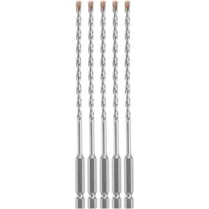 Bosch 5 pc. 3/16 in. X 6 in. Hex Shank Hammer Drill Masonry Bits LBHX0035