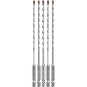 Bosch 5 pc. 5/32 in. X 6 in. Hex Shank Hammer Drill Masonry Bits LBHX0025