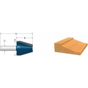 Bosch 84520M 1-1/8 in. x 1-5/8 in. Carbide Tipped Traditional Vertical Raised Panel Bit