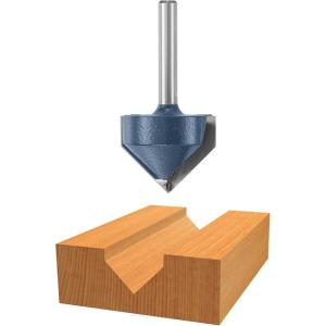 Bosch 85220M 90° x 1-1/4 in. Carbide Tipped V-Groove Bit