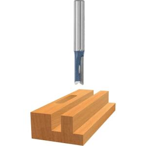 Bosch 85459M 1/4 in. x 1 in. Carbide Tipped 2-Flute Straight Bit