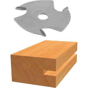 Bosch 85526M 1/16 in. Carbide Tipped 3-Wing Slotting Cutter Bit
