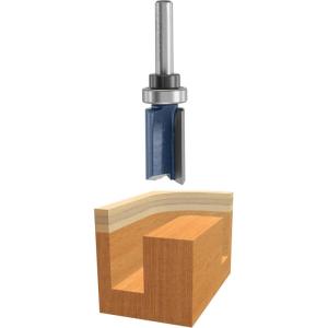 Bosch 85682M 3/4 in. x 1 in. Carbide Tipped 2-Flute Top Bearing Straight Trim Bit