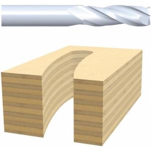 Bosch 85903M 1/4 in. x 1 in. Solid Carbide 2-Flute Downcut Spiral Bit