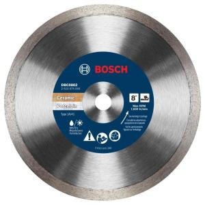 Bosch DBC0502 5 in. Premium Continuous Rim Diamond Wheel for Precise Cuts(8″ DIAMETER)