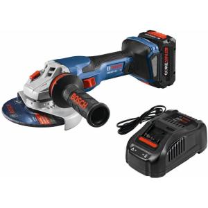 Bosch GWS18V-13CB14 PROFACTOR™ 18V Connected-Ready 5 – 6 In. Angle Grinder Kit with (1) CORE18V® 8 Ah High Power Battery(Industrial)