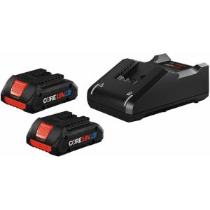 Bosch GXS18V-11N25 18V Starter Kit with (2) CORE18V® 4 Ah Advanced Power Batteries and (1) 18V Standard Battery Charger