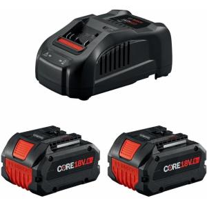 Bosch GXS18V-20N26 18V Starter Kit with (2) CORE18V® 6 Ah High Power Batteries and (1) 18V Fast Battery Charger