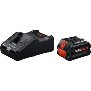 Bosch GXS18V-30N18 18V Starter Kit with (1) CORE18V® 8 Ah High Power Battery and (1) 18V 16 Amp Battery Turbo Charger