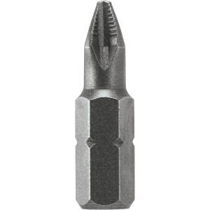Bosch P2102 1 In., Phillips Insert Bit, Pt. P2 Ribbed, Shank 1/4 In.