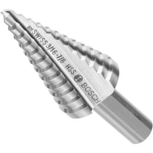 Bosch SDC2 3/16 in. to 7/8 in. High-Speed Steel Turbo Step Drill Bit