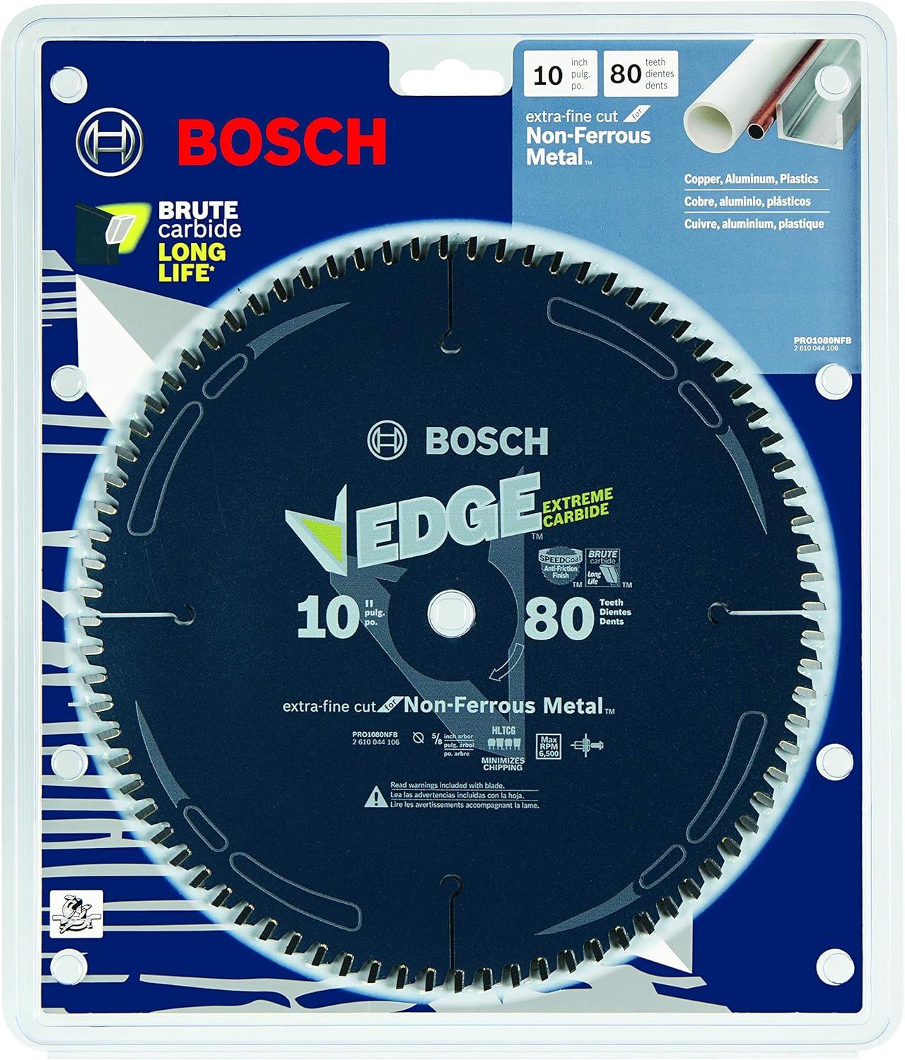 imageBosch CBCL1260M 10 In 80 Tooth Edge NonFerrous MetalCutting Circular Saw Blade10 Diameter