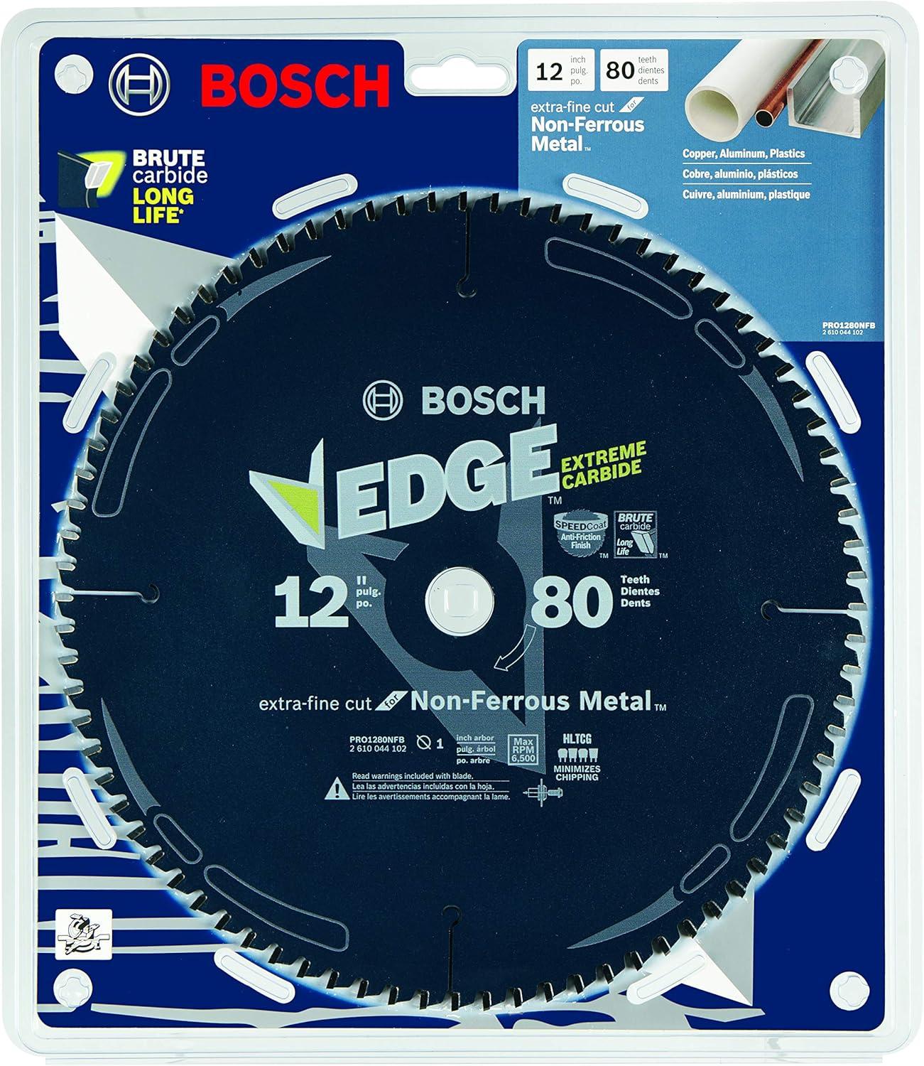 imageBosch CBCL1260M 10 In 80 Tooth Edge NonFerrous MetalCutting Circular Saw Blade12 Diameter