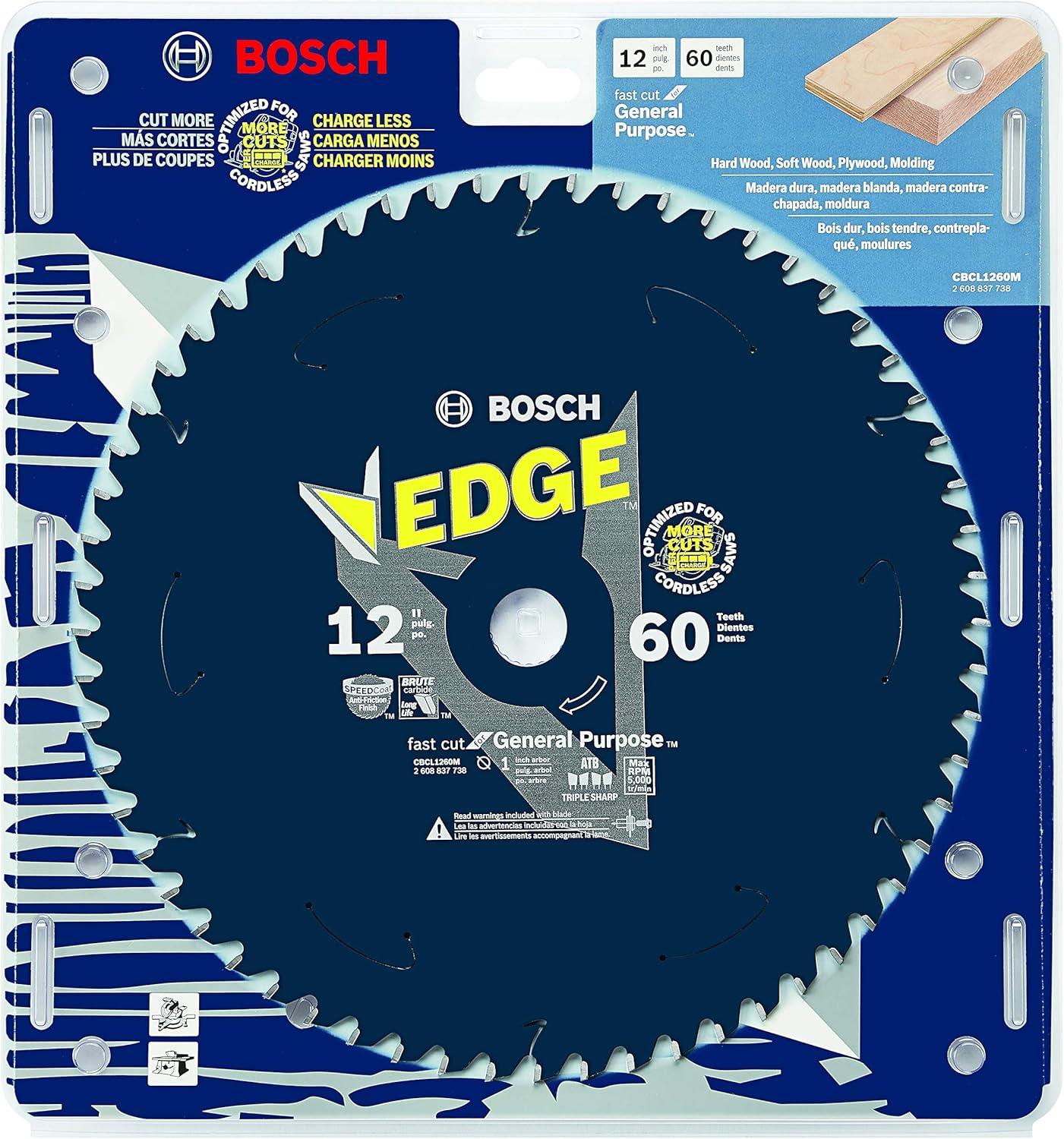 imageBosch CBCL1260M 12 In 60 Tooth Edge Cordless Circular Saw Blade for General Purpose