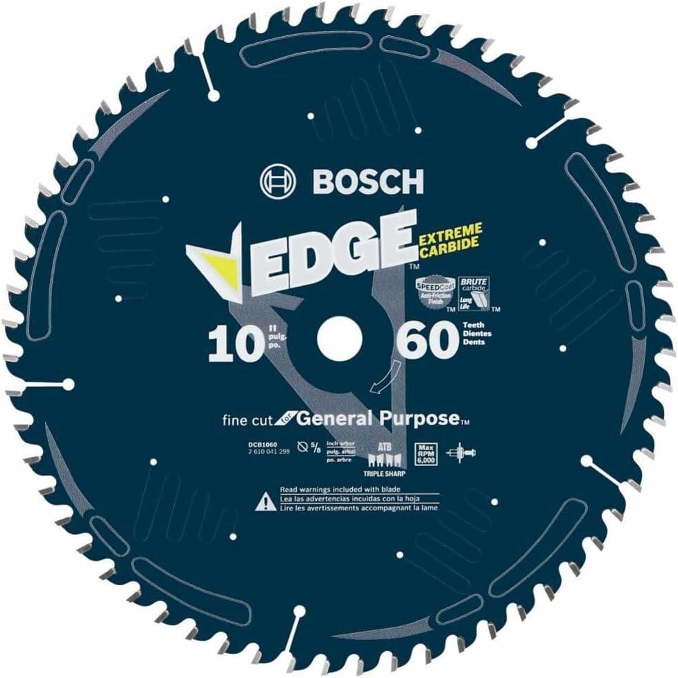 imageBosch CBCL518A 538Inch 18 Tooth ATB General Purpose Saw Blade with 58 Arbor10 Diameter