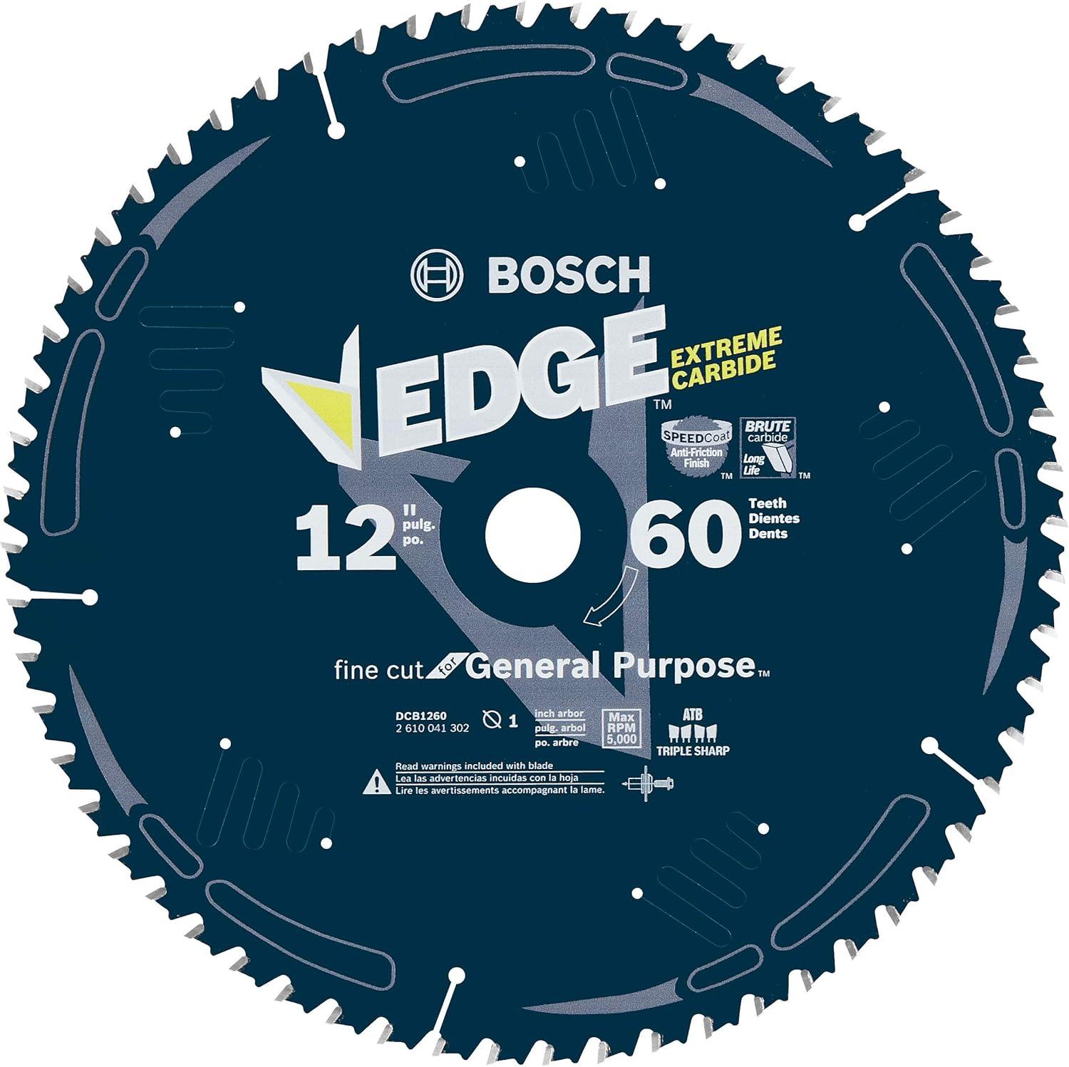 imageBosch CBCL518A 538Inch 18 Tooth ATB General Purpose Saw Blade with 58 Arbor12 Diameter