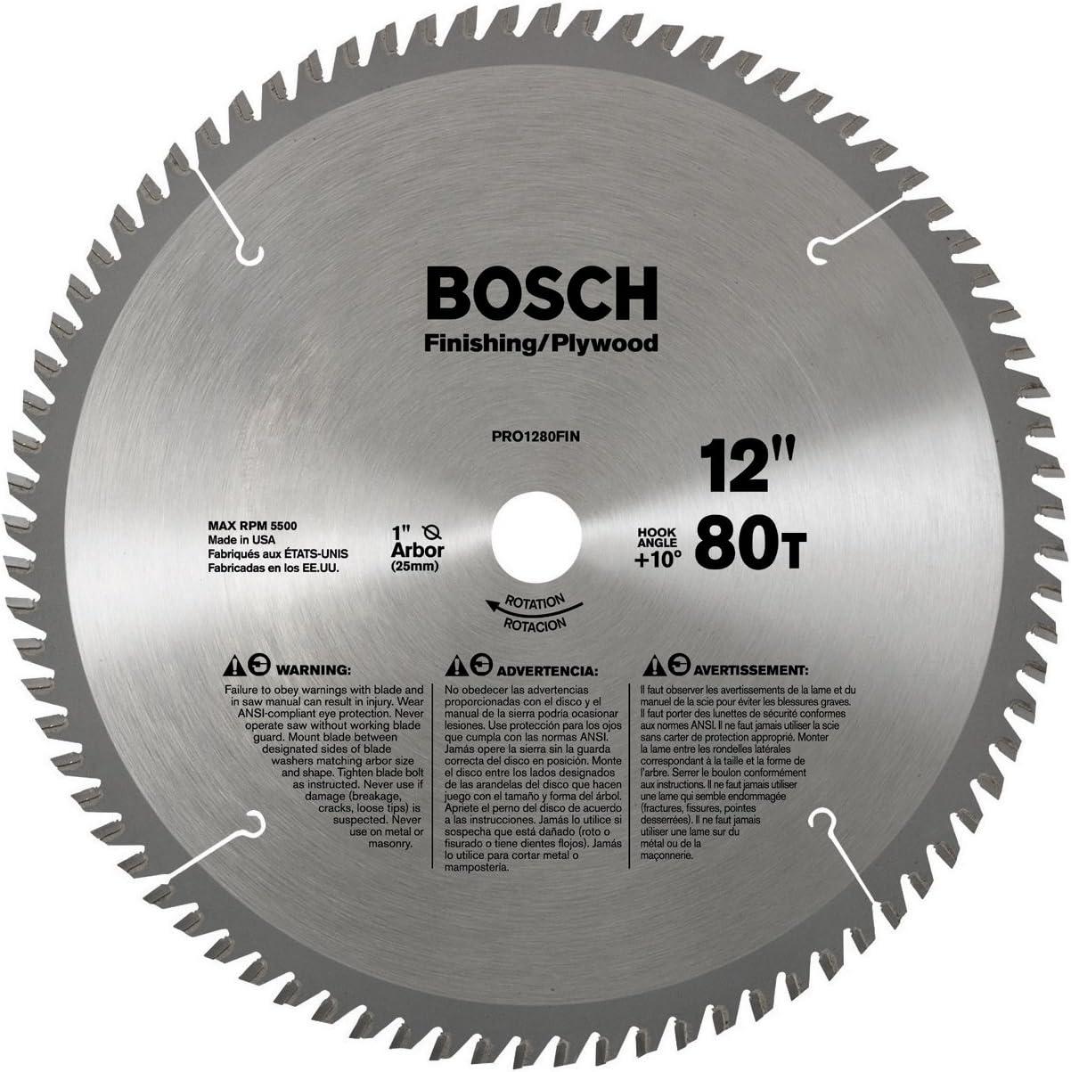 imageBosch CBCL518A 538Inch 18 Tooth ATB General Purpose Saw Blade with 58 Arbor12 Diameter