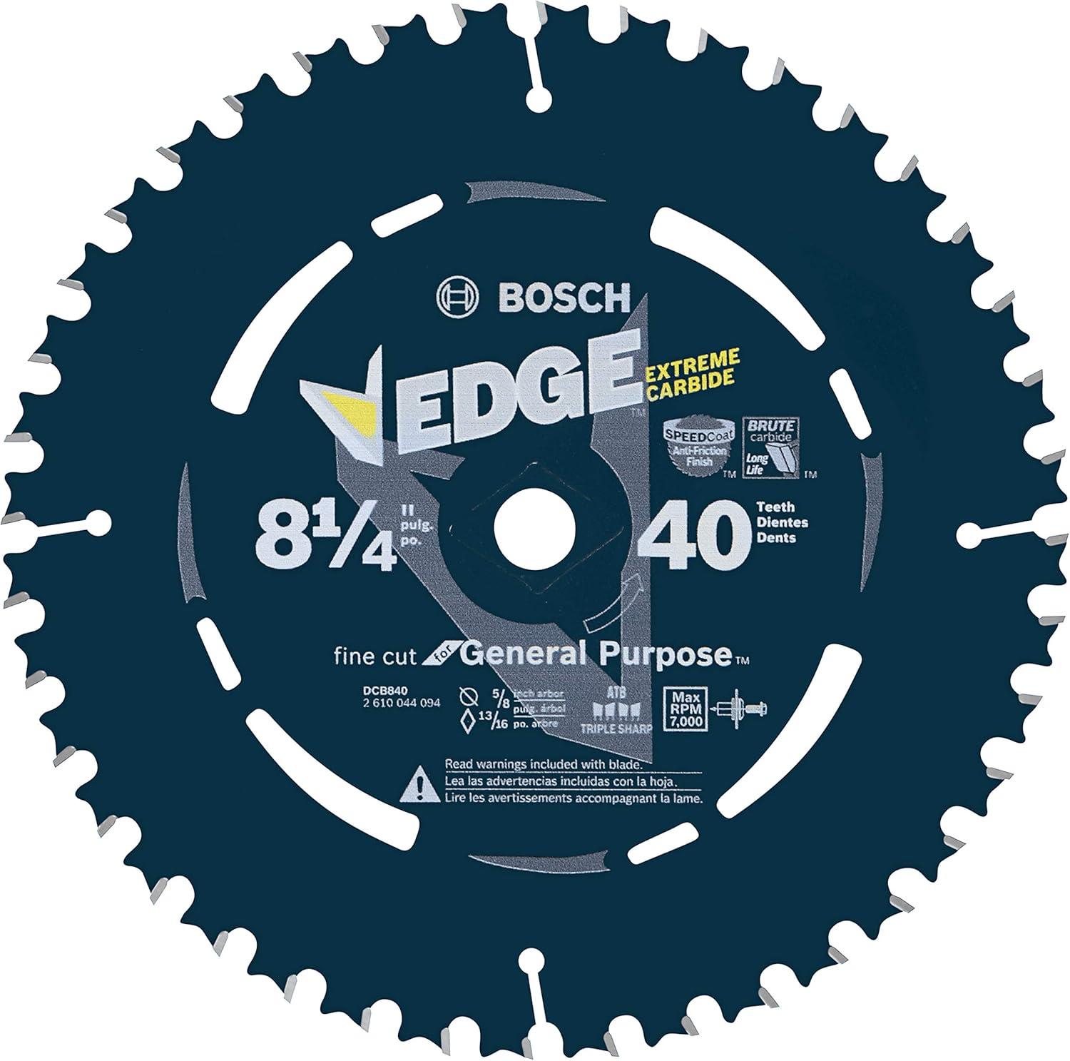 imageBosch CBCL518A 538Inch 18 Tooth ATB General Purpose Saw Blade with 58 Arbor814 Diameter