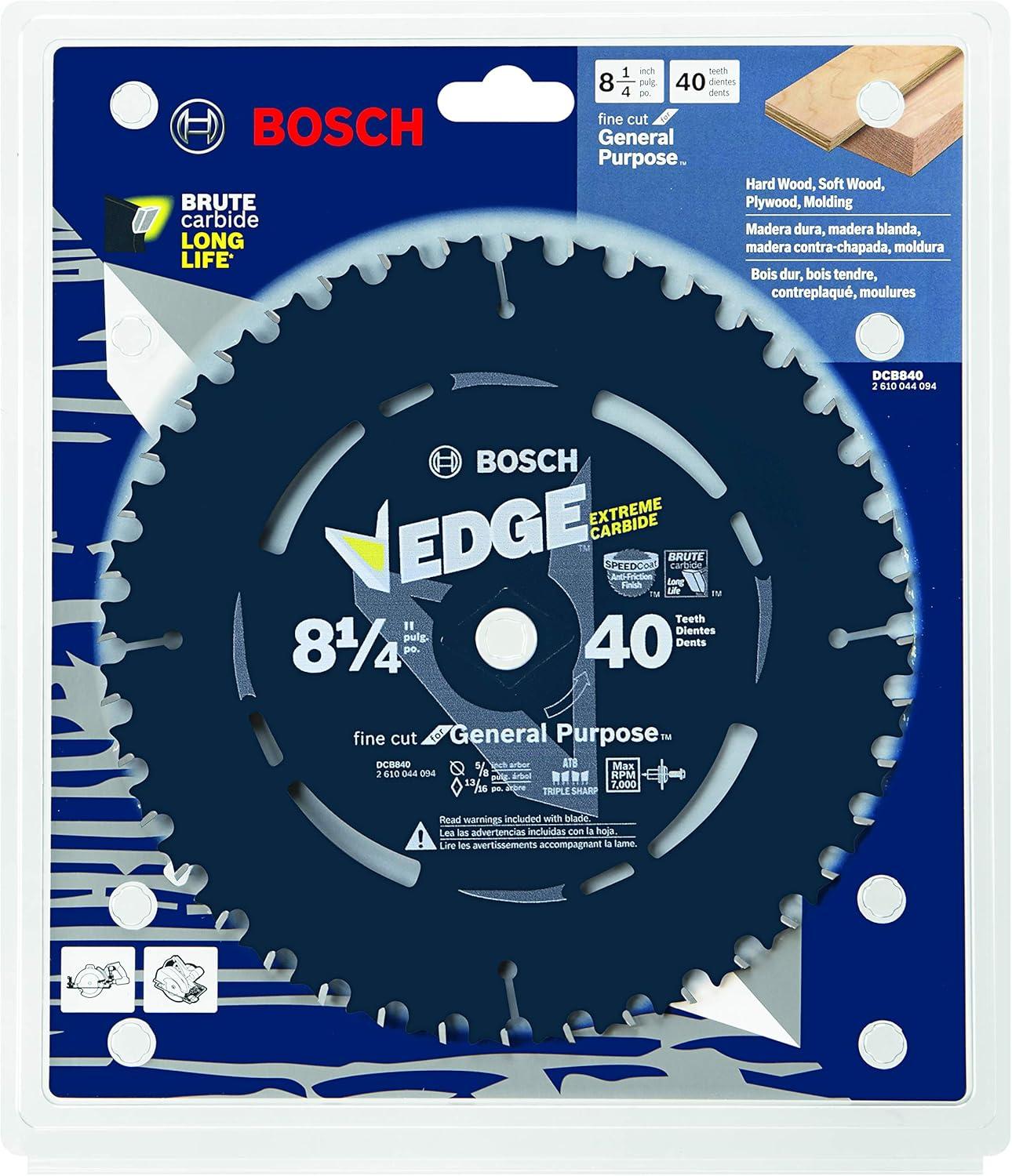 imageBosch CBCL518A 538Inch 18 Tooth ATB General Purpose Saw Blade with 58 Arbor814 Diameter
