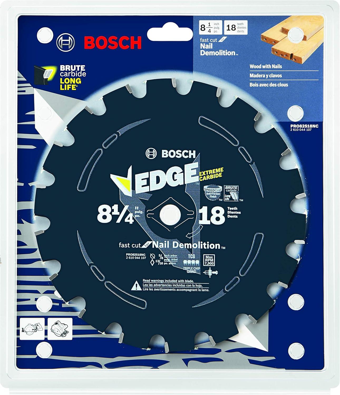 imageBosch PRO82518NC 814 In 18 Tooth Edge Circular Saw Blade for Nail Demolition