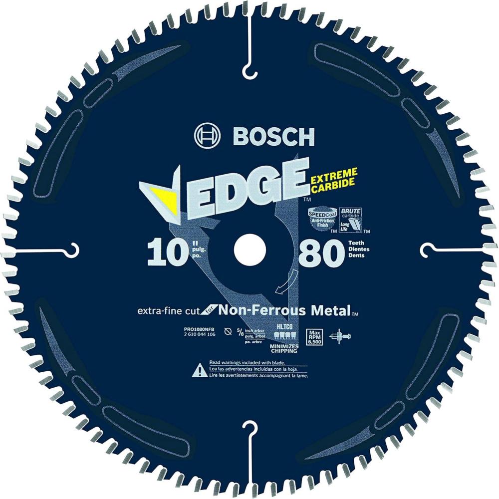 imageBosch CBCL1260M 10 In 80 Tooth Edge NonFerrous MetalCutting Circular Saw Blade10 Diameter