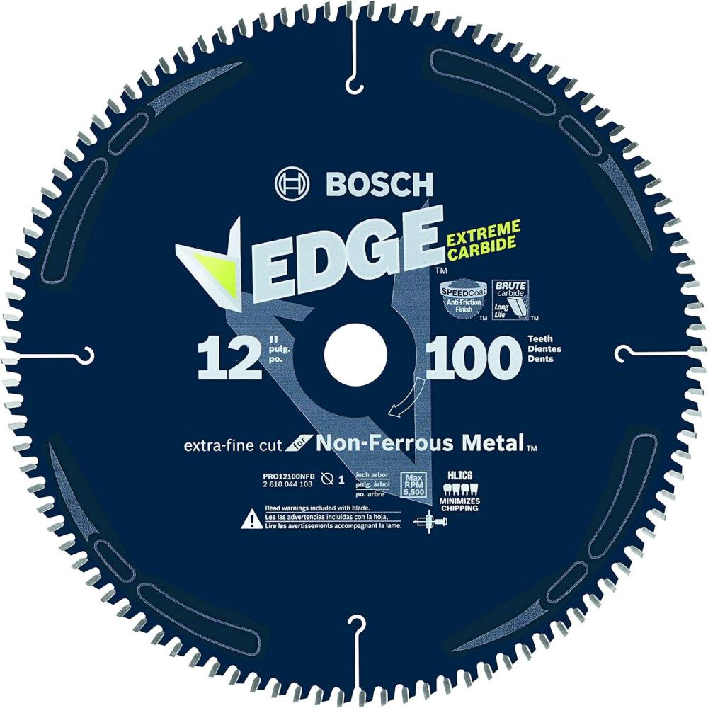 imageBosch CBCL1260M 10 In 80 Tooth Edge NonFerrous MetalCutting Circular Saw Blade12 Diameter
