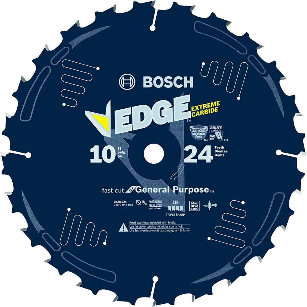 imageBosch CBCL518A 538Inch 18 Tooth ATB General Purpose Saw Blade with 58 Arbor10 Diameter