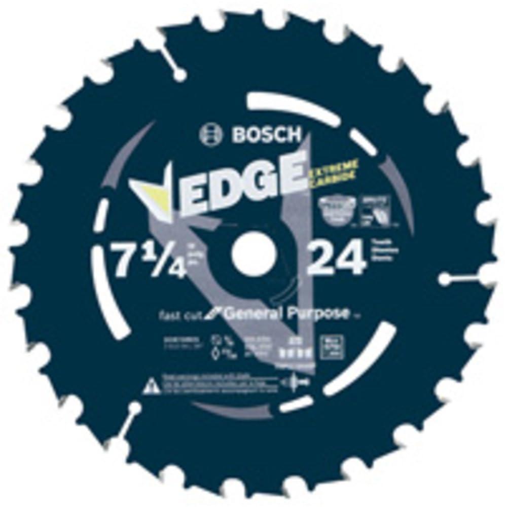 imageBosch DCB724B25 714 In 24 Tooth Edge Circular Saw Blades for Framing 1Piece1 Count Pack of 1
