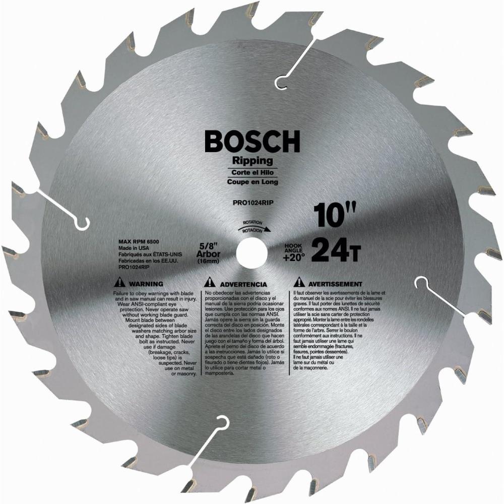 imageBosch PRO1024RIPB 10 24T 58 FTG RIP Circular Saw Blade