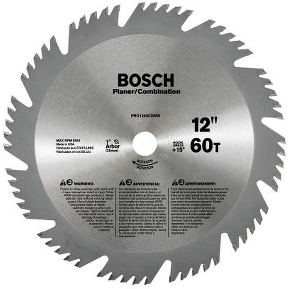 imageBosch PRO1260COMB 12Inch 60 Tooth ATB Combination Saw Blade with 1Inch Arbor