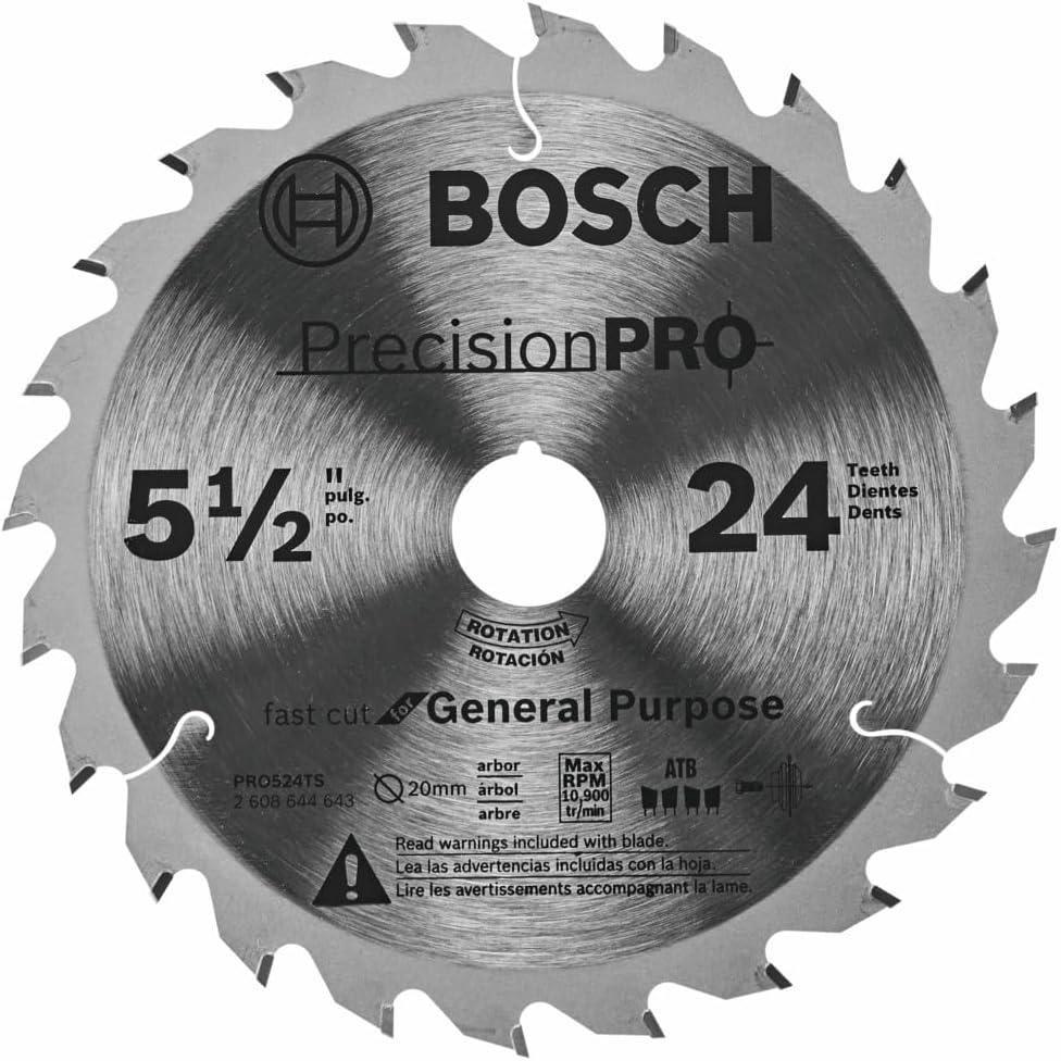 imageBosch PRO524TS 512 in 24Tooth Precision Pro Series Track Saw Blade