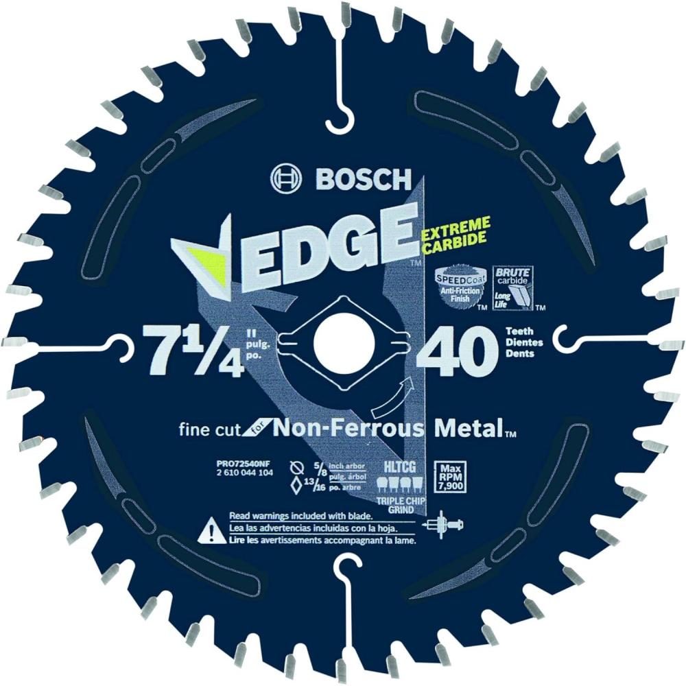 imageBosch PRO72540NF 714 In 40 Tooth Edge NonFerrous MetalCutting Circular Saw Blade714 Diameter