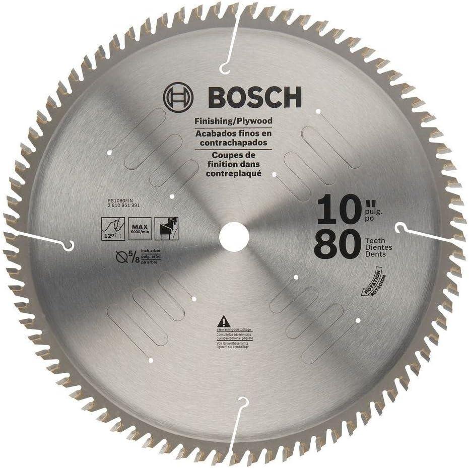 imageBosch PS1080FIN 10 In 80 Tooth Precision Series Circular Saw Blade