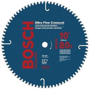 Bosch CB1080 10-Inch 80 Tooth ATB Crosscutting Saw Blade with 5/8-Inch Arbor