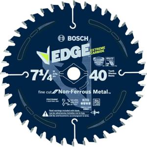 Bosch CBCL1260M 10 In. 80 Tooth Edge Non-Ferrous Metal-Cutting Circular Saw Blade(7-1/4″ Diameter)