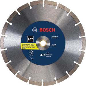 Bosch DB1041C 10 In. Premium Segmented Rim Diamond Blade for Universal Rough Cuts, Gray(10-Inch)