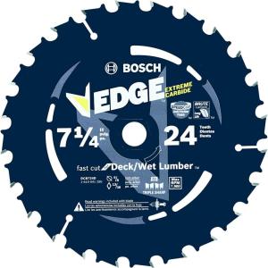 Bosch DCB724D 7-1/4 In. 24 Tooth Edge Circular Saw Blade for Wet Lumber